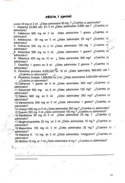 Ejercicos De Regla De Simple Docencia Enfermeria Udocz