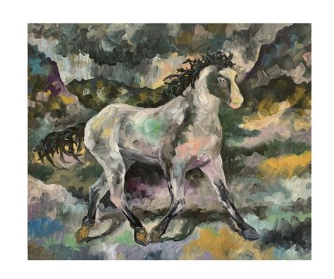 Horse Painting Horse Abstract Painting Horse Oil Painting Horse Wall Painting Horse Original ...