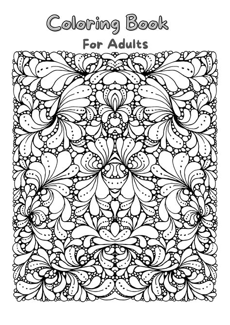 Coloring book for adults | pdf | printable | free download - Creative