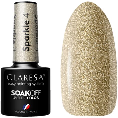 Claresa Sparkle Soak Off UV LED Color Lakier Hybrydowy Do Paznokci