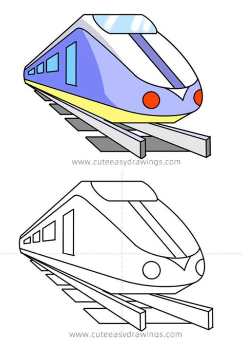 25 Easy Train Drawing Ideas - How to Draw a Train