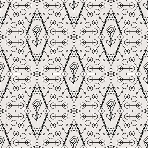 Patrón vectorial tribal textura sin costura étnica con ornamento