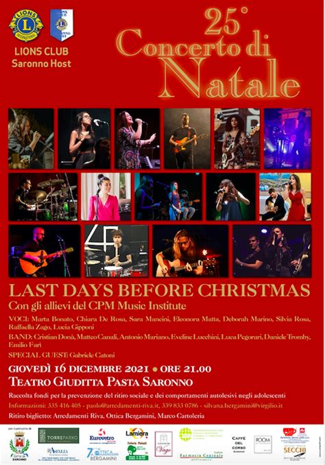 Concerto Di Natale Con I Lions Club Saronno Host Saronnonews