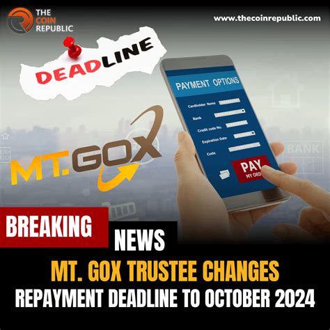 Mt Gox Trustee Nobuaki Kobayashi Has Officially Pushed Back The Deadline For Repaying The