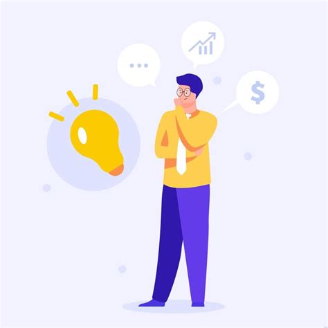 Business Thinking Illustration In Illustrator Eps Svg  Png