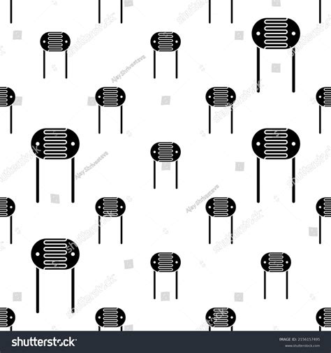 Light Dependent Resistor Icon Seamless Pattern Royalty Free Stock