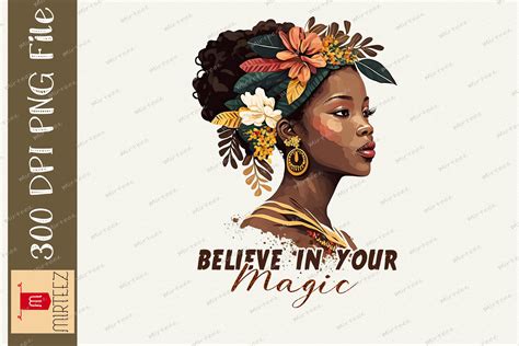 Believe In Magic Black Queen Graphic By Mirteez · Creative Fabrica