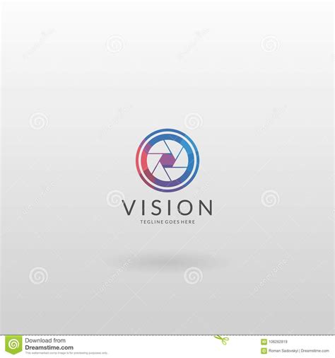 Camera Logo Colorful Camera Logo Template Stock Vector Illustration