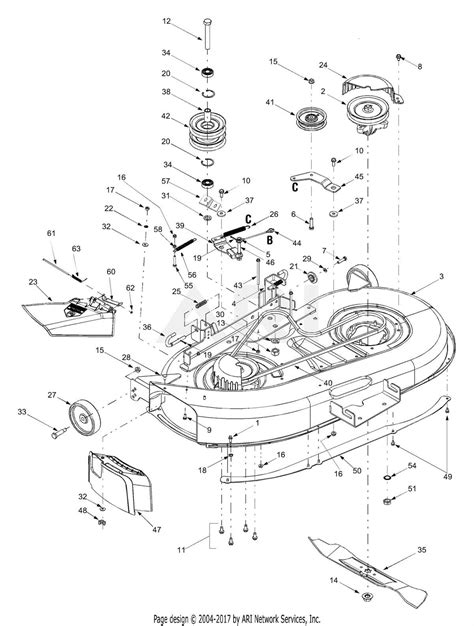 Understanding The Deck Diagram Of A 42 Inch Yard Machine Riding Mower