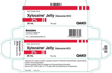 Xylocaine Jelly Fda Prescribing Information Side Effects And Uses