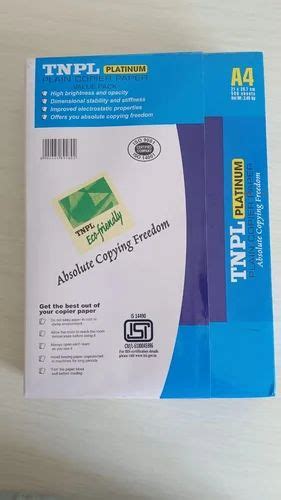 Tnpl Plain White Gsm A Paper Copy Paper Sheets At Rs