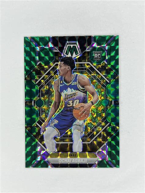 Panini Mosaic Ochai Agbaji Green Prizm Rookie Rc Magic Ebay