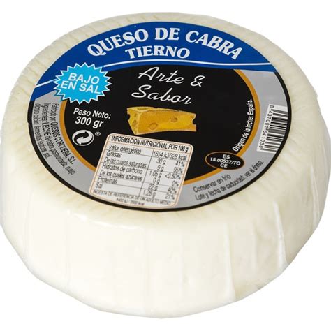 Queso De Cabra Tierno Bajo En Sal Elaborado Con Leche Pasteurizada