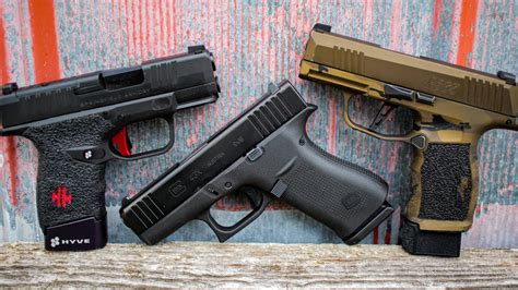 Sig Sauer P Springfield Armory Hellcat Glock X The Trinity Hot