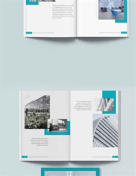 Construction Portfolio Template in InDesign, Word, Publisher, Pages ...