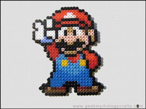 Plantilla Hama Beads De Mario Super Mario Bros Creaciones Con Hama