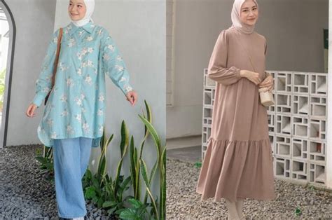 Tren Hijab 2023 Tren Model Tunik Hijab Dari Tunik Motif Hingga Tunik