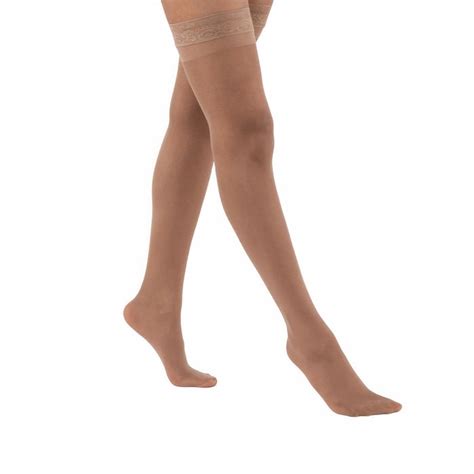 Juzo Naturally Sheer Compression Stockings 30 40 Mmhg Microdot Silic — Hv Supply