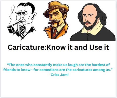 caricature   createcritique  literary devices english studies