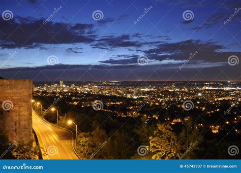 Hamilton Ontario stock image. Image of light, landscape - 45743907