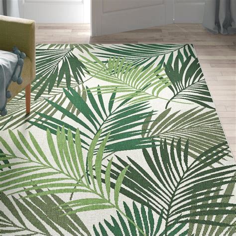 Palm Leaf Outdoor Rug Atelier Yuwa Ciao Jp