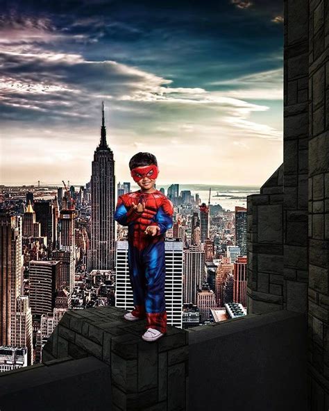 Superhero Digital Background, Super Hero Cosplay Backdrop, New York ...