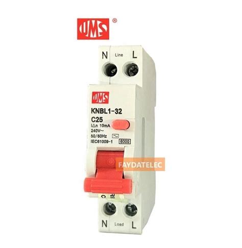 UMS 2POLE 25A 10MA 0 03A RCCB ELCB KNBL1 32 MCB TYPE SIRIM