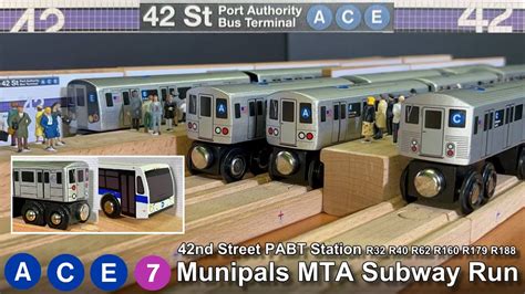 Munipals MTA 42nd Street PABT Subway Run Bus Action R32 R40 R46 R62