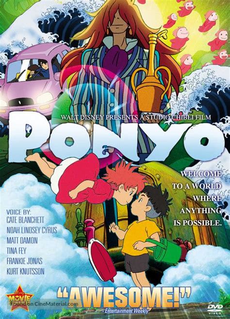 Gake No Ue No Ponyo Singaporean Movie Cover Ponyo Anime Wall Art Anime