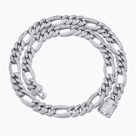 Wholesale Popular 10mm Diamond Figaro Link Chain Feelstylejewelry