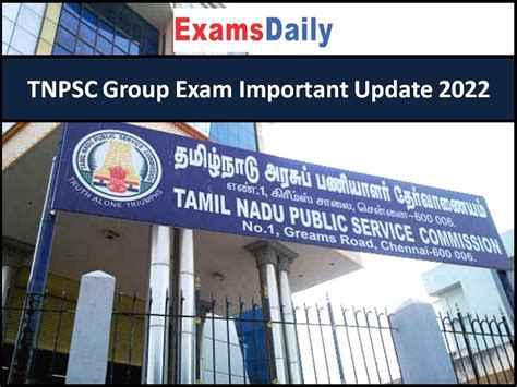 Tnpsc Group Exam Important Update 2022 Revised Syllabus Released For Various Posts Exams