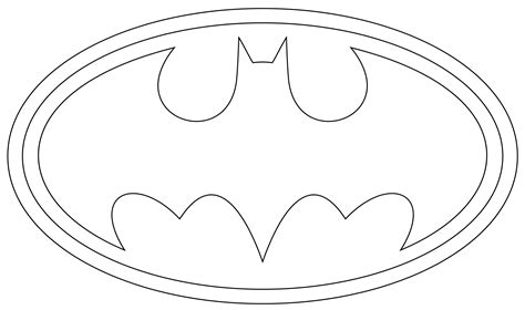 Batman Logo Coloring Pages | Educative Printable