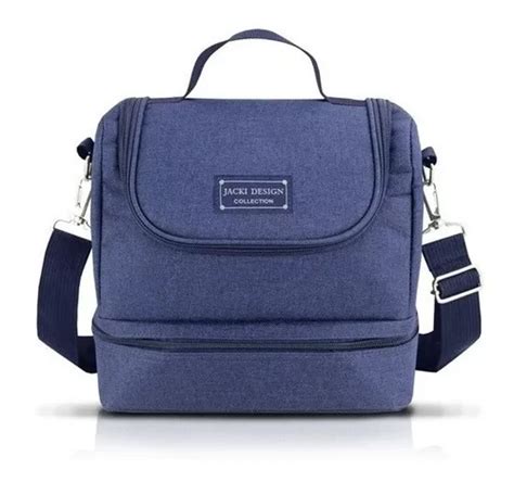 Bolsa Térmica 2 Compartimentos Marmita Concept Mais Azul MercadoLivre