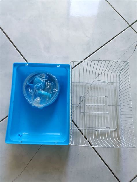 Hamster cage set with a wheel, water bottle, food feeder, Pet Supplies, Homes & Other Pet ...