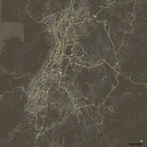 Vector Map Of Quito Ecuador Stock Vector 6326500 Crushpixel