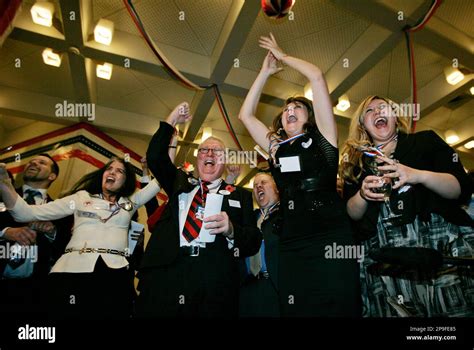 Supporters Of United States Democratic Presidential Candidate Sen