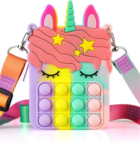 Pop It Tas Unicorn Fidget Toys Eenhoorn Unicorn Speelgoed