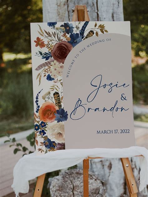 Burnt Orange & Navy Blue Wedding Details – Elegant Wedding Ideas