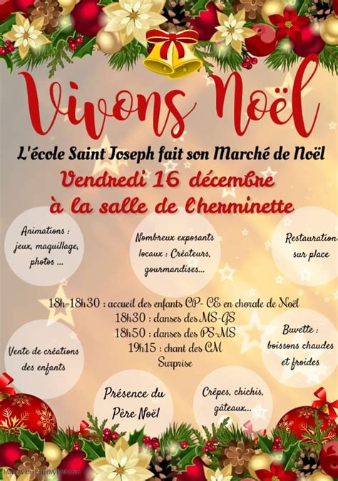 Marche De Noel De Lecole Saint Joseph Mairie De Rouge