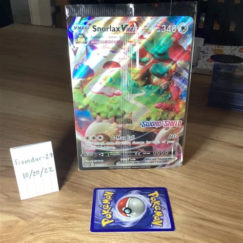 Sealed Pokemon Tcg Snorlax Vmax Gigantamax Jumbo Promo Card