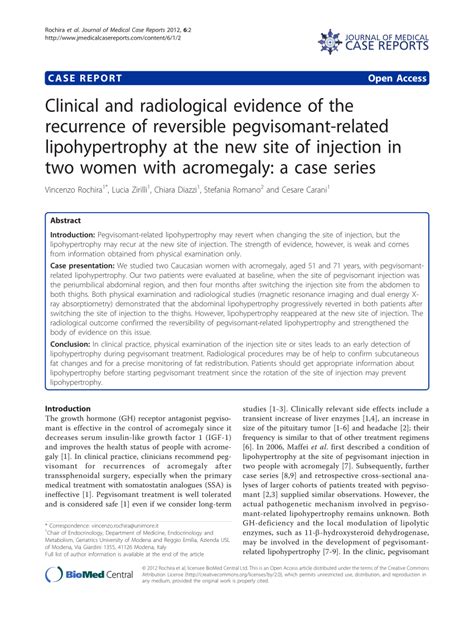 (PDF) Clinical and radiological evidence of the recurrence of ...