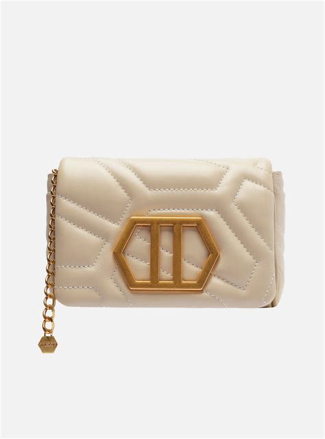 Bolsa Tiracolo Nude Arezzo Couro Emma Pequena ZZ MALL