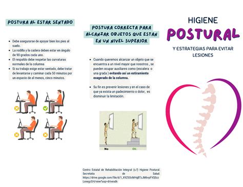 Higiene Postural Posturalpostural Higiene Y Estrategias Para Evitar