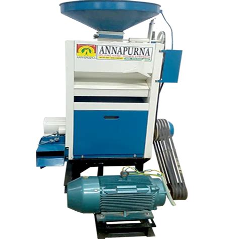 Semi Automatic Rice Sheller Cum Polisher Three Phase Capacity 400kg