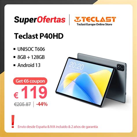 Teclast P40HD 2023 10 1 Tablet Android 13 8GB RAM 128GB ROM Unisoc