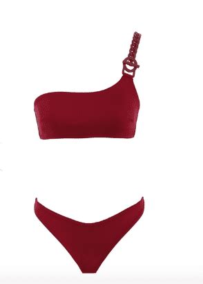 Zimmerman Tropicana Asymmetrical Bikini Ruby RUB SAL DE MAR