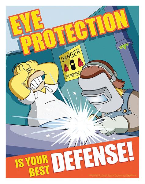 Safetypostercom Simpsons Safety Poster Safety Banner Legend Eye