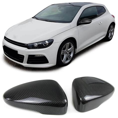 2x Coques de rétroviseurs en carbone adaptable sur Vw Scirocco Passat