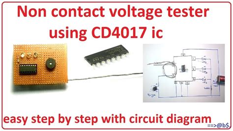 How To Make Non Contact Voltage Tester Using Cd Ic Easy Step By