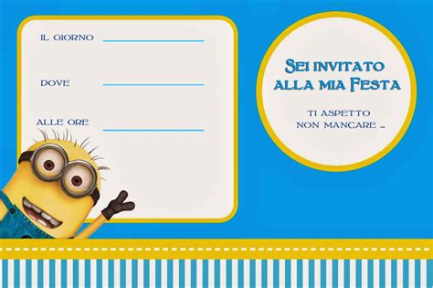 Inviti Di Compleanno Per Bambini Da Stampare Gratis